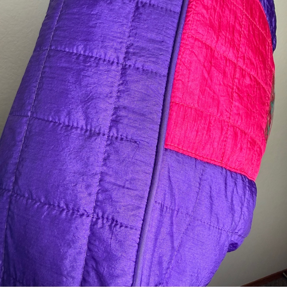 Babies Alley Diaper Bag Retro Colorblock Quilted Teal Magenta Purple - Picture 12 of 12
